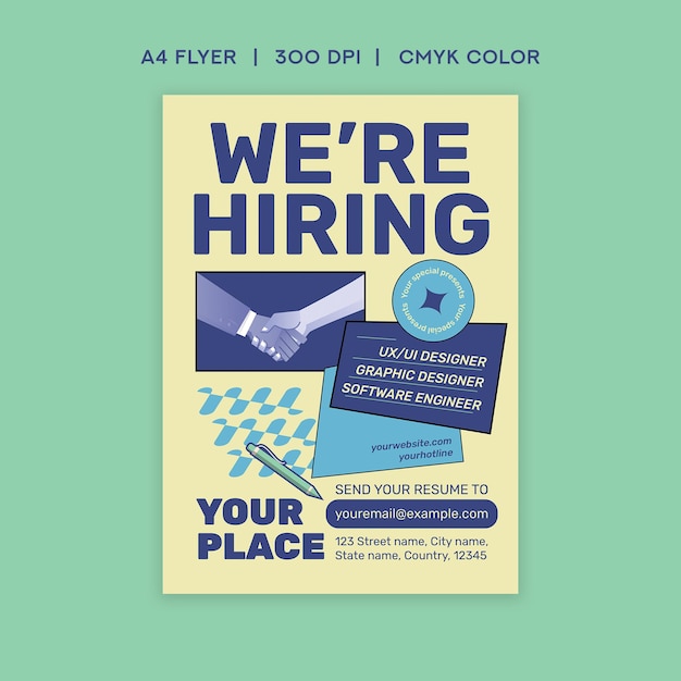 PSD were hiring flyer