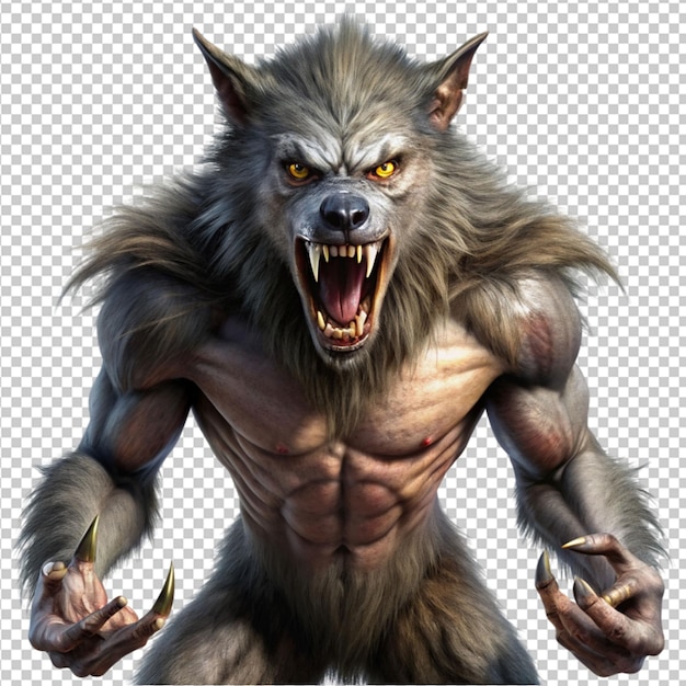 PSD werewolf transparent background