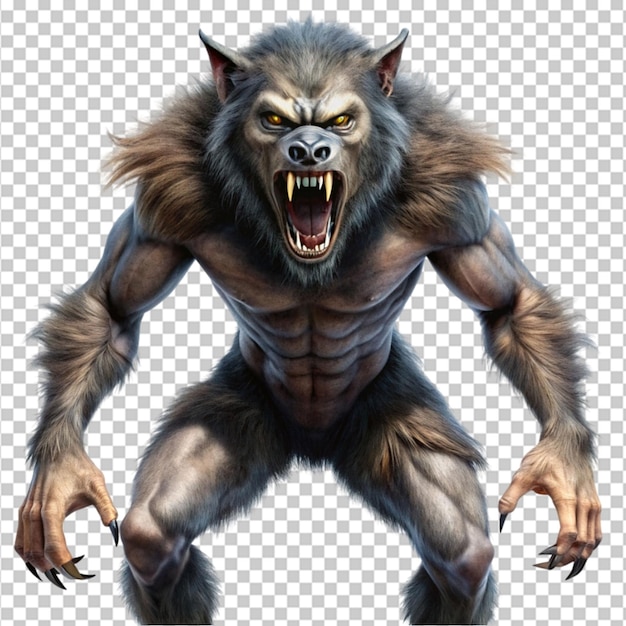 PSD werewolf transparent background