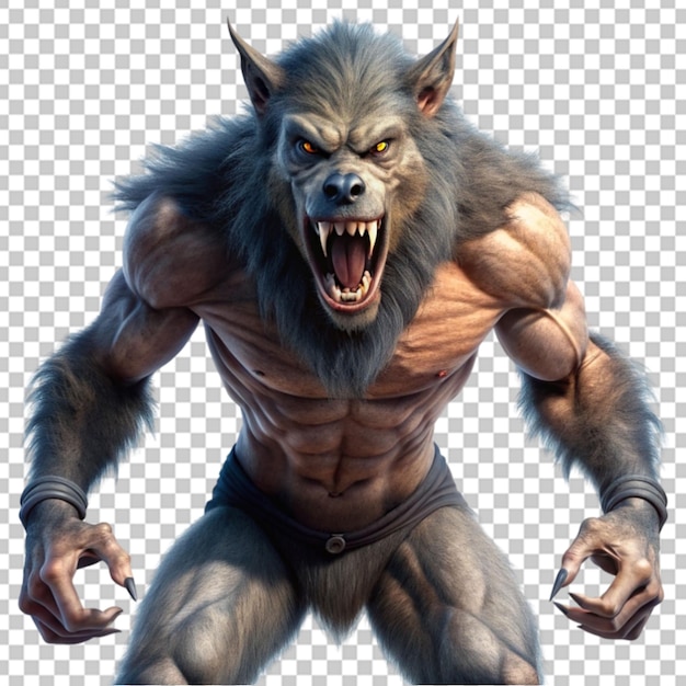 PSD werewolf transparent background