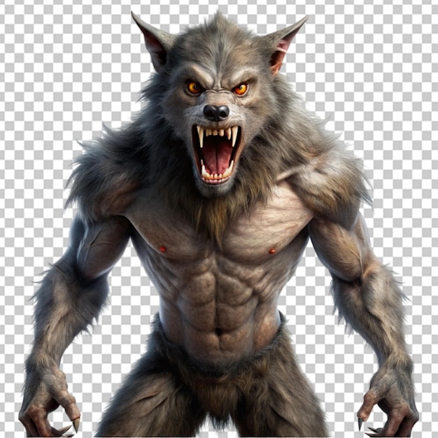 PSD werewolf transparent background