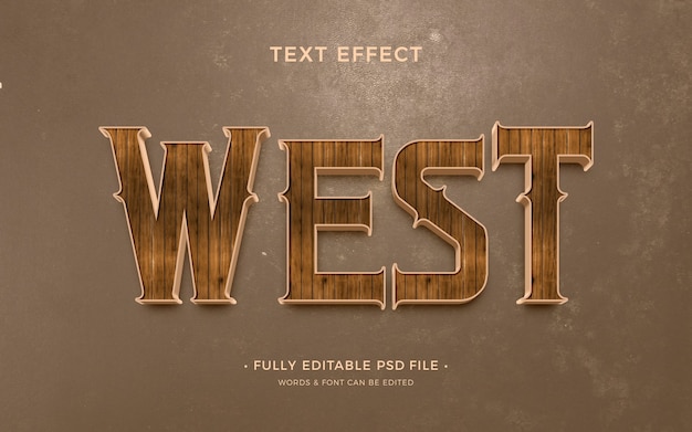 West text effect