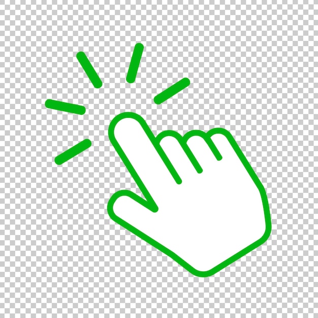 whatsapp illustration finger hand cursor icon for click symbol