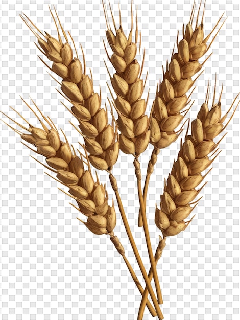 wheat ears on a transparent background