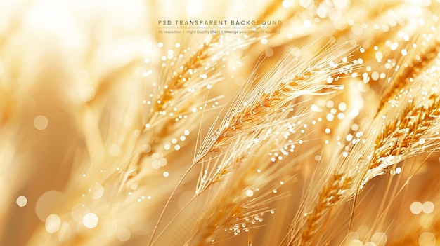 PSD wheat on the white background