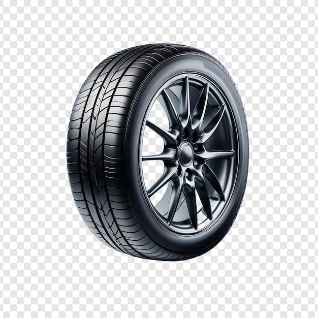 a wheel of a car that is on a transparent background