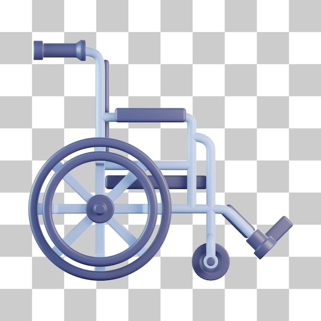 PSD wheelchair 3d icon