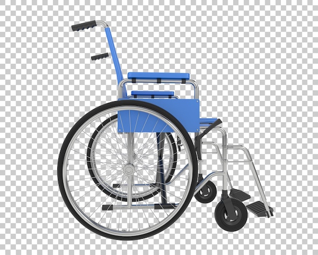 Wheelchair on transparent background 3d rendering illustration