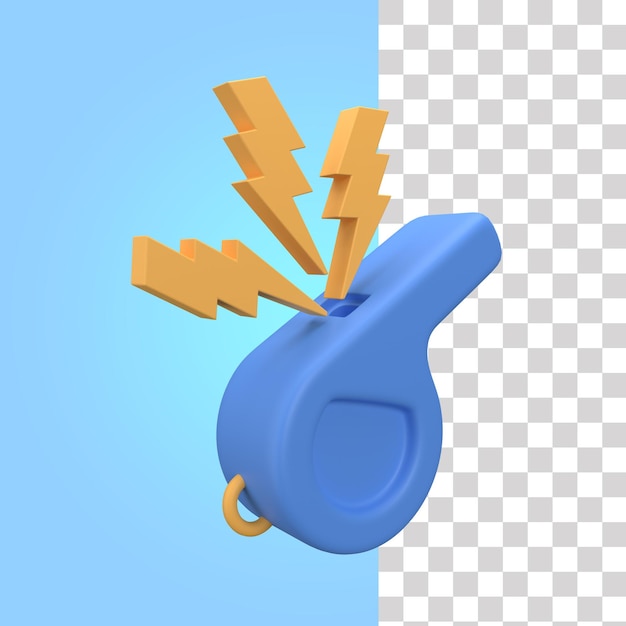 Whistle 3d icon