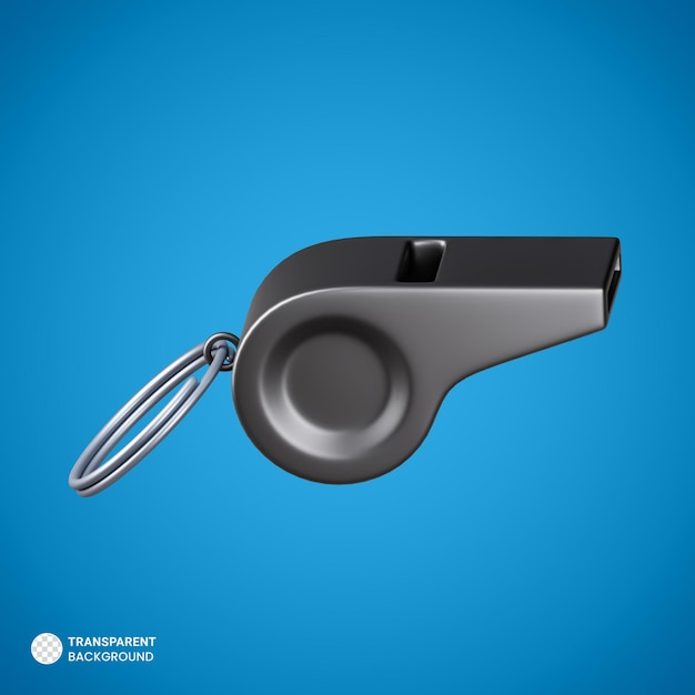 Whistle icon Isolated 3d render Illustration