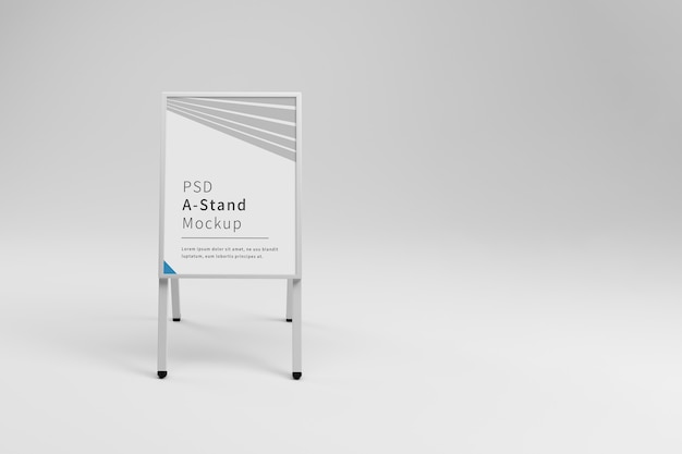 White Advertising A Stand Mockup