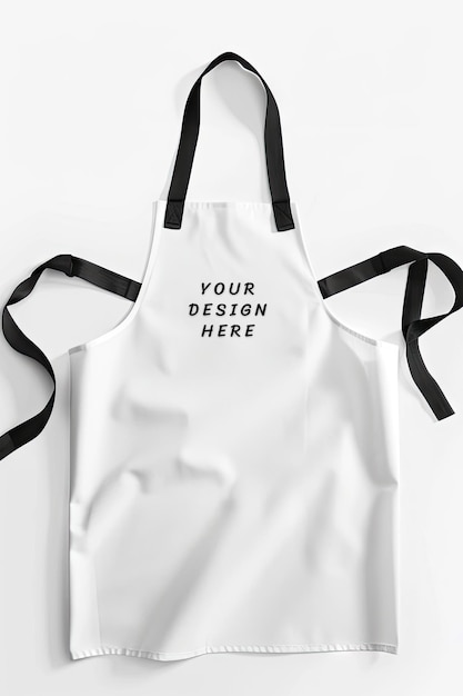 white apron mockup