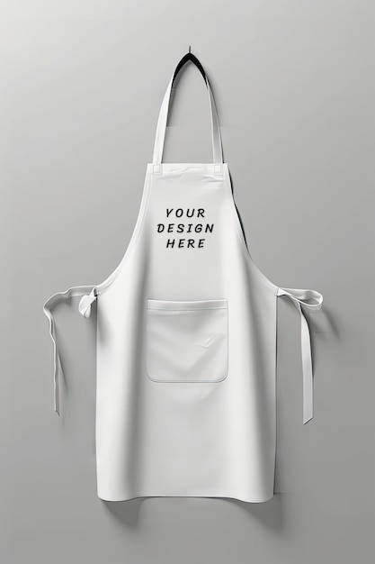 white apron mockup