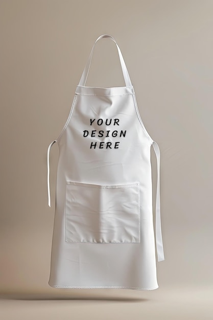 white apron mockup