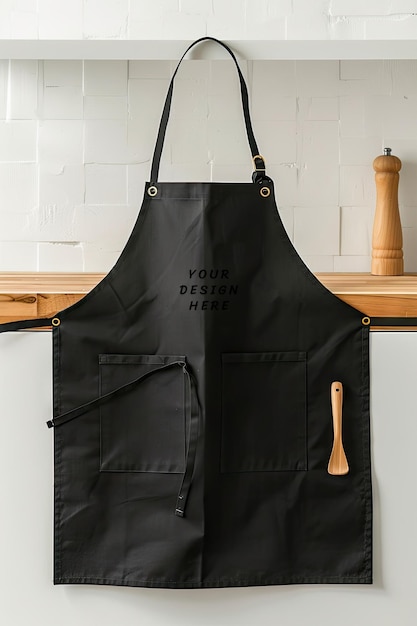 white apron mockup