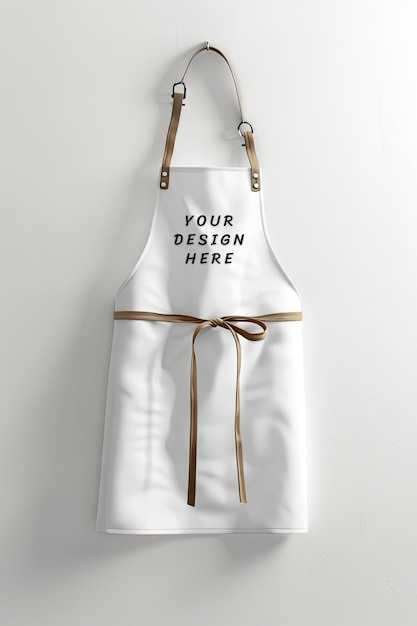 white apron mockup