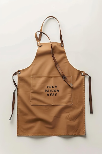 white apron mockup