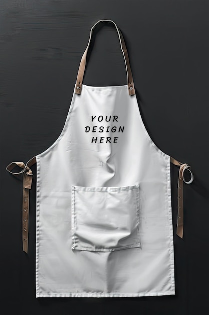 white apron mockup