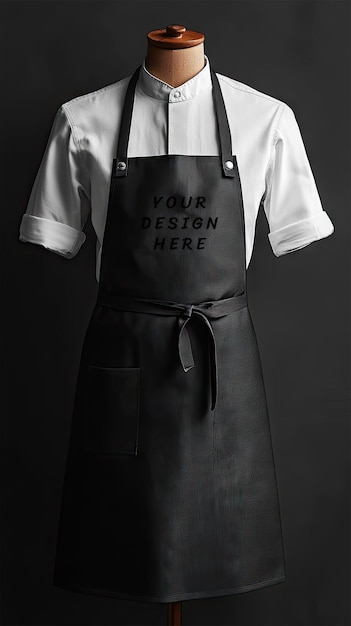 White apron mockup