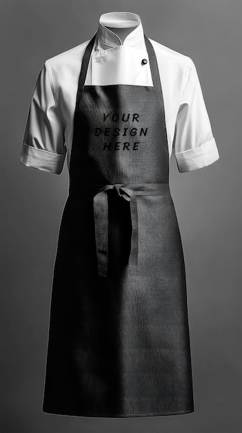 White apron mockup