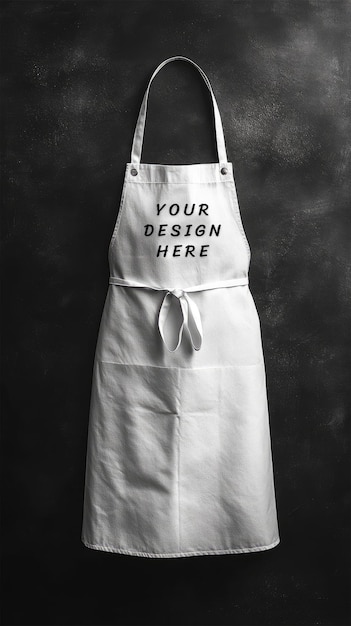 White apron mockup