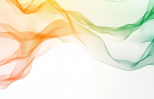 White background with colorful pastel lines light orange and green gradient