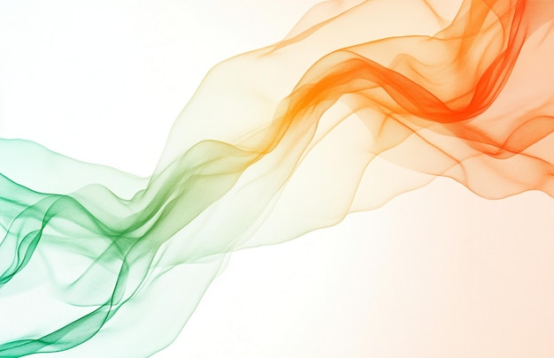 White background with colorful pastel lines light orange and green gradient