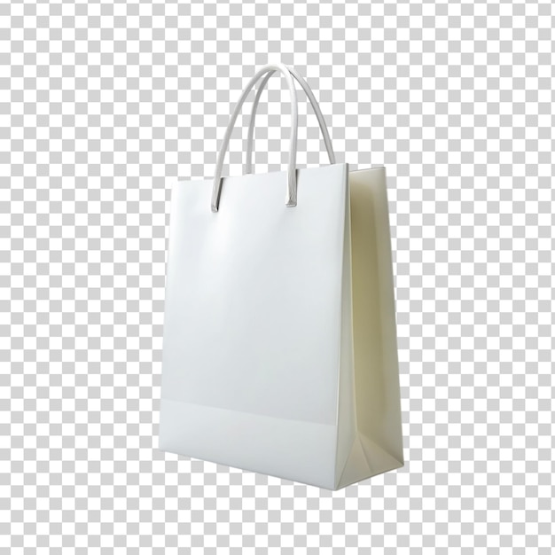 A white bag mockup Isolated on transparent background