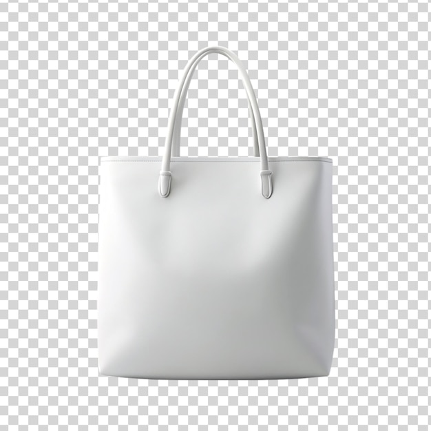 A white bag mockup Isolated on transparent background