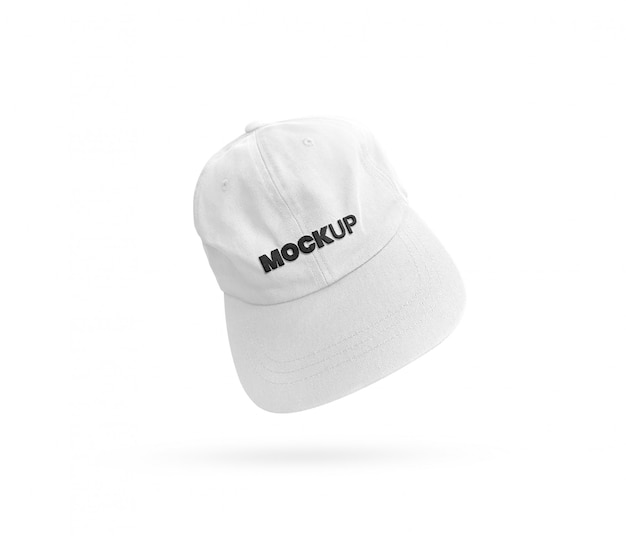 White baseball cap mockup