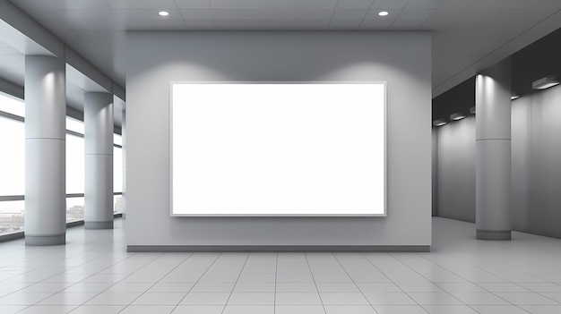 white billboardstreet billboard mockup