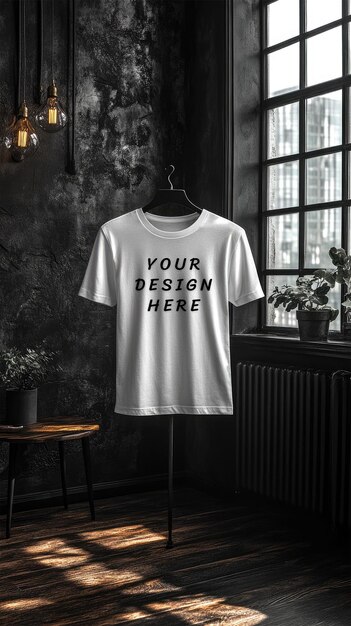 PSD white blank t shirt mockup