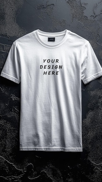 White blank t shirt mockup