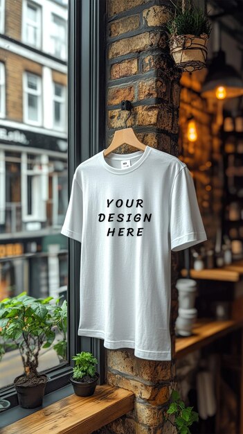 PSD white blank t shirt mockup