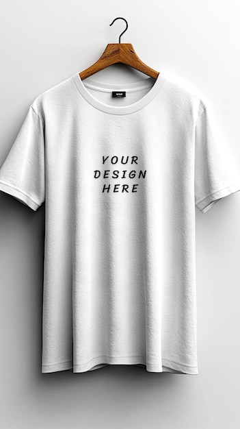 White blank t shirt mockup