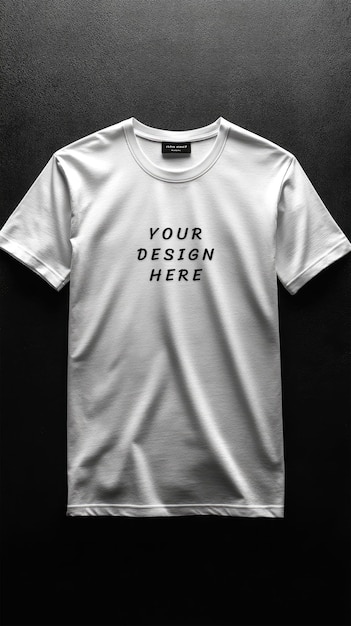 White blank t shirt mockup