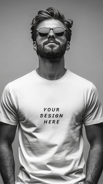 PSD white blank t shirt mockup