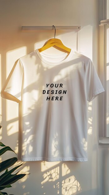 PSD white blank t shirt mockup