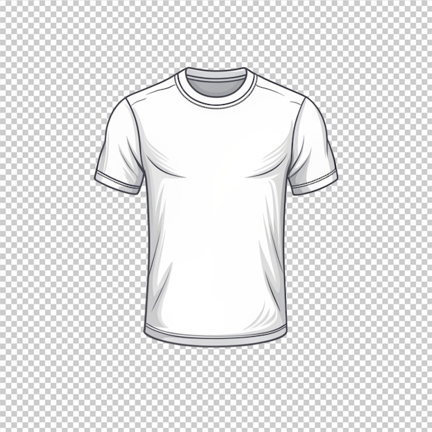 PSD white blank t shirt on transparent