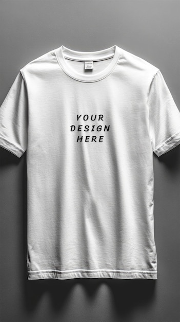 White blank tshirt mockup