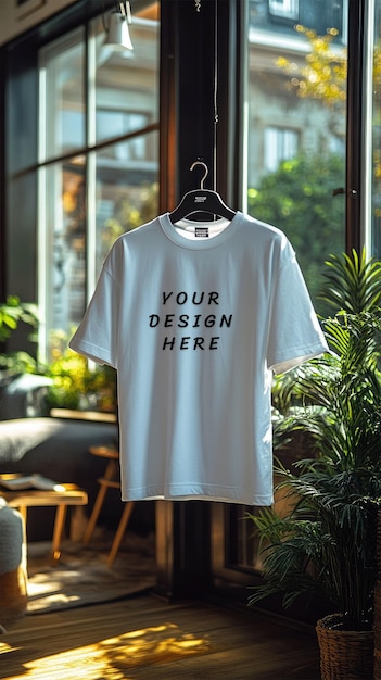 White blank tshirt mockup