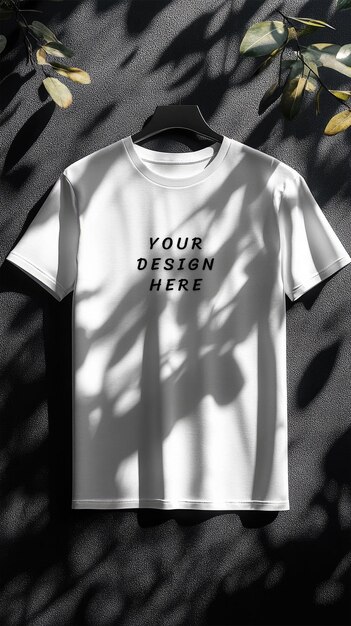 PSD white blank tshirt mockup