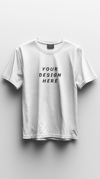 White blank tshirt mockup