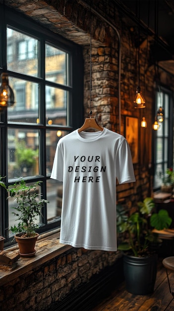 White blank tshirt mockup