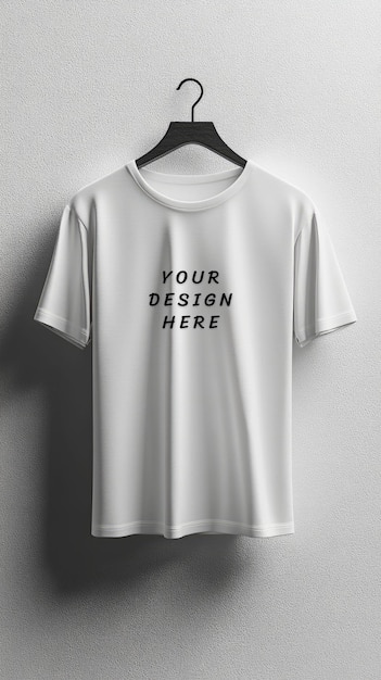 White blank tshirt mockup