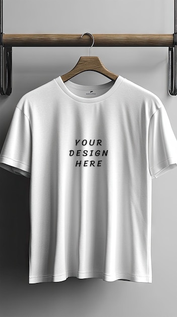 White blank tshirt mockup