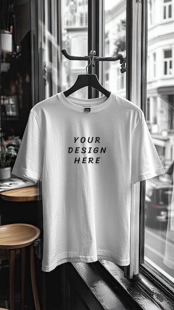 White blank tshirt mockup