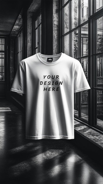 White blank tshirt mockup