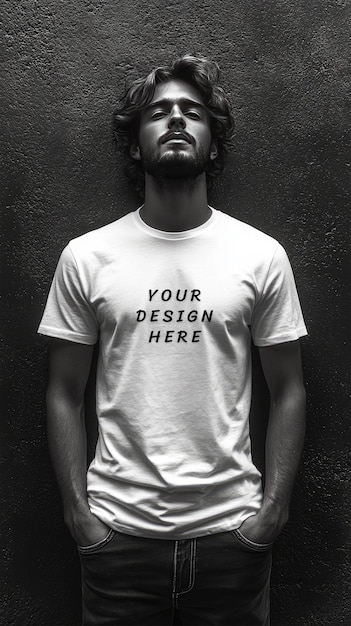 White blank tshirt mockup