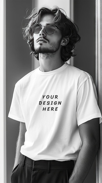 White blank tshirt mockup